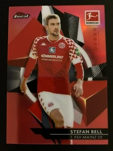 2020-21 Topps Finest Bundesliga Red Refractor 71 Stefan Bell ed 1/5 MAINZ - Picture 1 of 2
