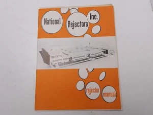 National Rejectors / Coin Mechs - Manual - 12 pages- 1950/60s - Picture 1 of 1