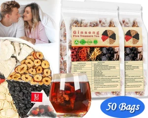 Té de seis tesoros de ginseng, té de riñón, té de hígado, té de dátiles rojos, salud renal - Imagen 1 de 19