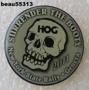 ⭐HARLEY DAVIDSON OWNERS GROUP HOG H.O.G. NEW YORK 2011 STATE RALLY VEST PIN - Picture 1 of 1