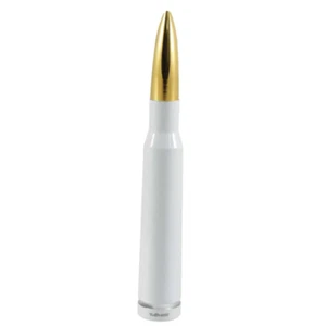 VMS White and Gold Bullet Antenna for Jeep Wrangler Gladiator Renegade Cherokee - Picture 1 of 3