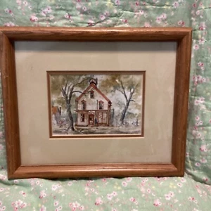 Impresión de pintura vintage 1985 Ed Gifford "Zoar Post Office" - Imagen 1 de 3