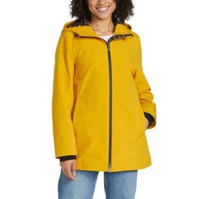 NWT Pendleton Women's Tape Seam Hooded Rain Jacket Yellow Size L $200 9D005 - Image 1 of 2