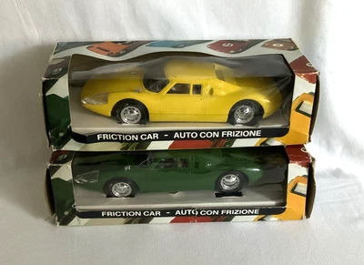 Lote 2 calcomanías MarcToys 303: '64 Porsche 904 Italia plástico 1:21 vintage años 70 ¡NUEVO EN CAJA! Foto 1 de 4