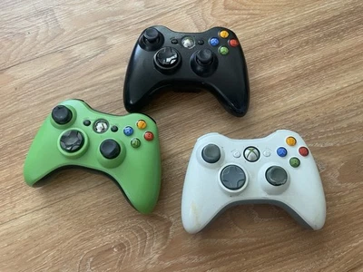 Lot of 3 OEM Microsoft XBOX 360 Wireless Controller FREE SHIPPING - Image 1 of 4