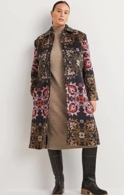 Casaco jacquard Boden texturizado wow EUA 6 impecável raro! - Imagem 1 de 4