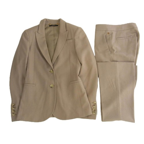 Gucci 297161292855 pantalone tuta lana misto cashmere setup beige usato0
