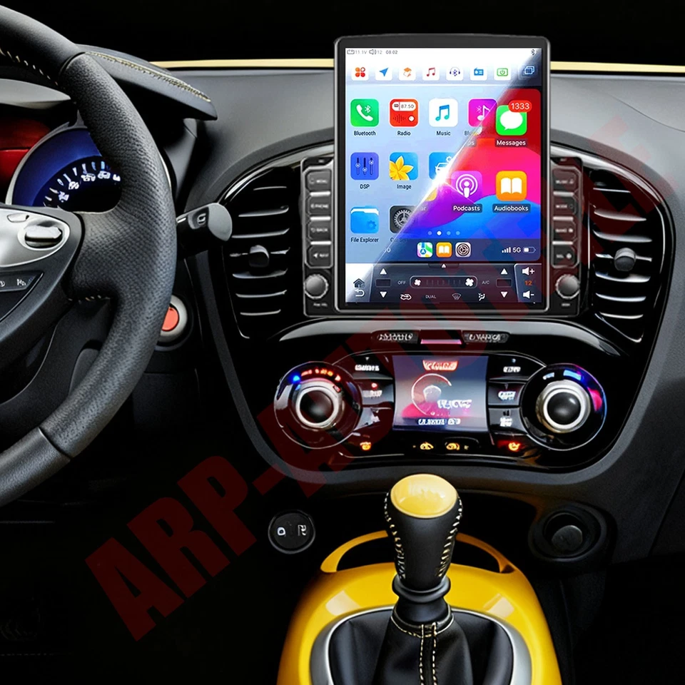 Rádio de carro estéreo Wi-Fi player GPS 4+64G 9,7" para Nissan Juke 2010-2014 Android 15 - Imagem 1 de 4