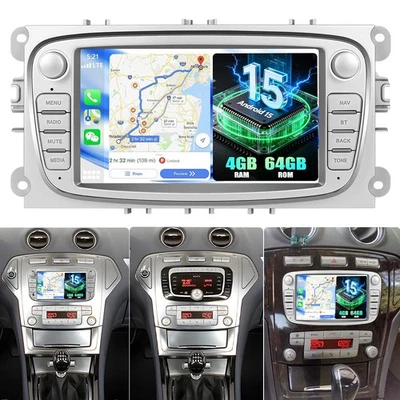 Für Ford Mondeo MK4 2008-2011 Android 15 Autoradio Carplay GPS 4G+64GB Qualcomm - Bild 1 von 4