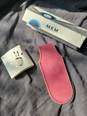 MKM Funda de Cuero de Bolsillo Borgoña con Cierre Magnético - MK PLSM01-BU Foto 1 de 4