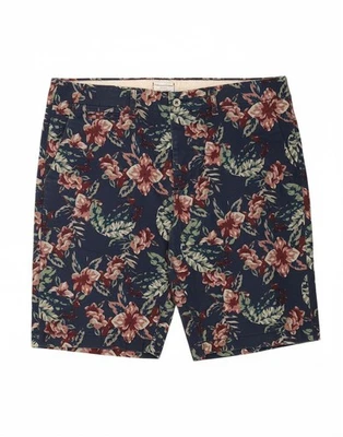 Pantalones Cortos Chinos JACK & JONES Para Hombres XL W38 Azul Marino Floral Algodón AM07 Foto 1 de 4