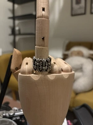 Anillo Cementerio Corazones Cromados 2003 Talla 10 Foto 1 de 4