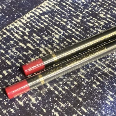 2 X LOREAL Colour Riche Matte Lip Liner, COLOUR  108 Lipliner - Image 1 of 3