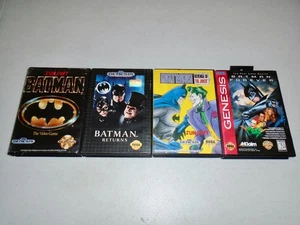 Batman The Video Game, Returns, Revenge of Joker, Forev ☆☆ Complete Sega Genesis - Picture 1 of 20