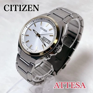 Citizen Attesa Eco-Drive Radio Solar Super Titanium Watch AT6074-56A Gold Bezel - Picture 1 of 11