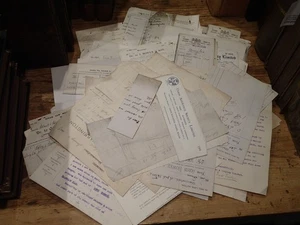 P 1900 's Ephemera , receipts , legal documents , letters and hand written bills - Picture 1 of 3