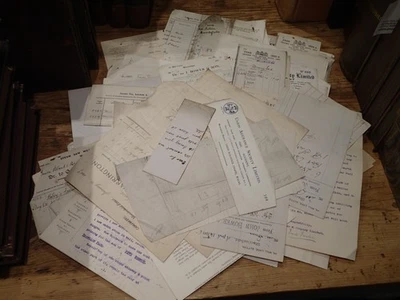 P 1900 's Ephemera , receipts , legal documents , letters and hand written bills - Image 1 of 3