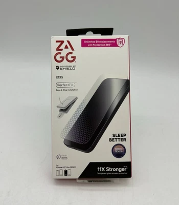 ZAGG - XTR5 Blue Light Glass Screen Protector for Apple iPhone 17 Pro - Clear - Image 1 of 2