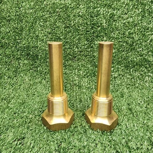 2 neue Markenlose 3/4" MNPT Gewinde Messing Schutzrohr - Bild 1 von 6