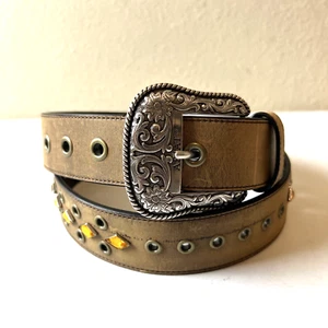 ARIAT Ltd Ed 2007 BUCKLE Rhinestone / Eyelet Belt 90/36 ~ NEW - Picture 1 of 5