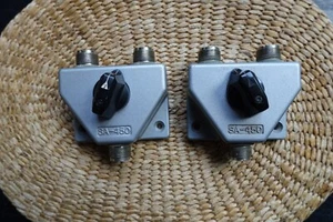 Pair TOYO METER SA-450 Antenna RF Coax Switch Box 3.5 - 500 MHz / 2.5 kw - Zdjęcie 1 z 7