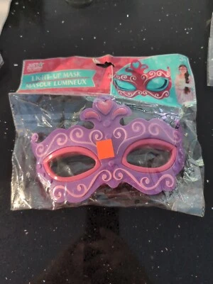 Just Pretending Dress Up Fun- Girls Light Up Masquerade Halloween Mask NWT - Image 1 of 2