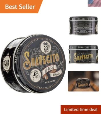 Компактная масляная помада 3 унции с оригинальным ароматом — стойкая фиксация для всех типов волос - Изображение 1 из 4