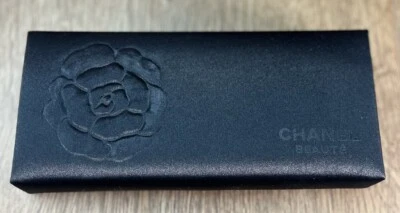 Chanel Beaute Box Black Satin Raised Flower Magnetic Case For Makeup - Image 1 of 4