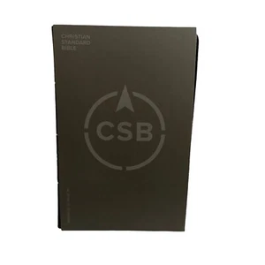 New Holman Christian Standard Bible CSB Black Cross Personal Bible Leather Touch - Picture 1 of 9