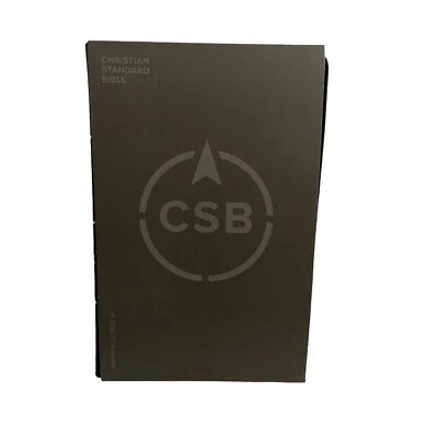New Holman Christian Standard Bible CSB Black Cross Personal Bible Leather Touch - Image 1 of 4