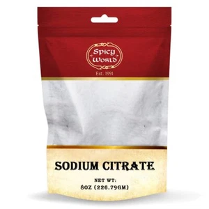 Sodium Citrate Powder 8 Ounce - Food Grade, Non-GMO - Emulsifier for Cheese, ... - Picture 1 of 4