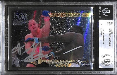 FEDOR EMELIANENKO SIGNED AUTO 2006 PRIDE GRAND PRIX BEST BOUT FOIL CARD BAS COA - Image 1 of 2