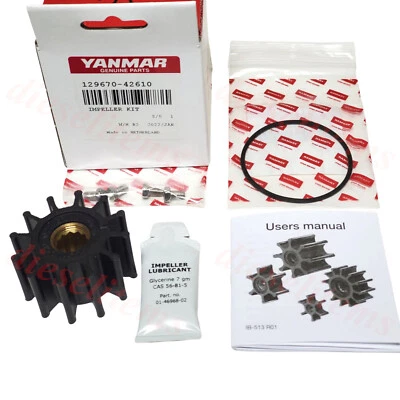 OE YANMAR Threaded Impeller Kit 129670-42610 for Marine Diesel 3JH 4JH - Image 1 of 4
