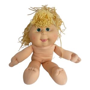 🥝 CPK cabbage patch kids doll crimp n curl 1991 blonde 14" green eyes tongue