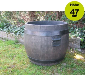 YERD Blumen Kübel Barrel Pflanz Blumen Über Topf Gefäß Topf XL 50 x 47 cm - Bild 1 von 5