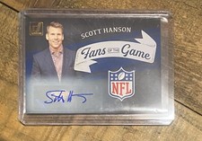 2022 Panini Donruss NFL Scott Hanson Auto Fans Of The Game NFL RedZone Host