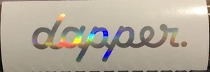 Dapper DECAL | Suave | Elegant | lowered stance Sticker | neo Chrome Oil Slick - Bild 1 von 4