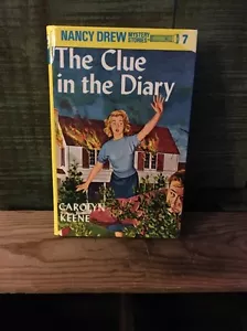 Hardcover Nancy Drew Mystery Stories #7 The Clue In The Diary By Carolyn Keene - Picture 1 of 3