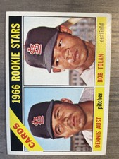 1966 St. Louis Cardinals ROOKIE Stars #179 Dennis Aust Bob Tolan EX / EX+