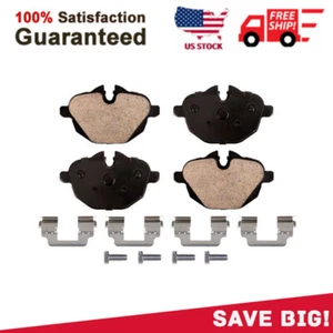 Rear Ceramic Brake Pads + Hardware for 2011 2014 - 2016 BMW X3 X4 528i 535i 535d - Picture 1 of 6