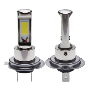 2 X H7 COB 80W LED Bulbs 12V 24V 30V Car Truck Fog DRL Light Driving Lamp 6000K - Picture 1 of 7
