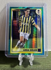 2022-23 Topps Merlin Chrome UEFA Arda Guler Aqua Prism Refractor Rookie Card