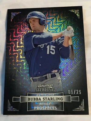 2012 Bubba Starling RC /25 Bowman Sterling NON Auto Sharp Card ⚾️⭐️ - Image 1 of 4