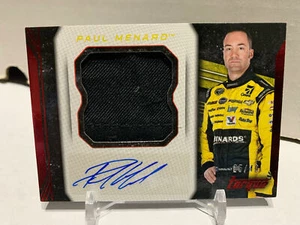 2016 Panini Torque Jumbo Relic Signatures #JPS-PM Paul Menard 25/40 Nascar - Picture 1 of 2