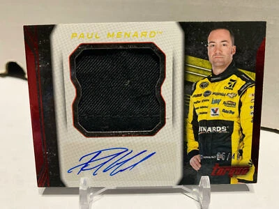 2016 Panini Torque Jumbo Relic Signatures #JPS-PM Paul Menard 25/40 Nascar - Image 1 of 2
