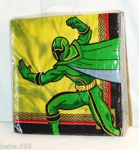 NEW ~POWER RANGERS~ 16 DESSERT NAPKINS PARTY SUPPLIES - Picture 1 of 2