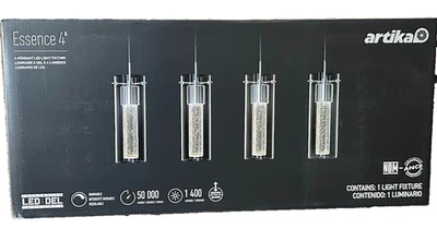 NEW Artika Essence 4 27-Watt Chrome Integrated LED Pendant Essence 4 - Image 1 of 4