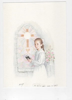 Nancy Drew 艺术家 Rudy Nappi 原创艺术品 - 圣餐贺卡 — 第 1/2 张图片