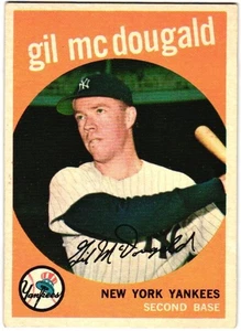 1959 Topps - Gil McDougald #345 (A) EX - Imagen 1 de 2