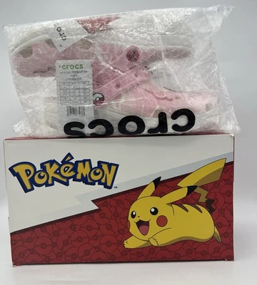 Pokemon Crocs Jigglypuff Big Kid's Size 5 (J5) NIB Clogs Sandals - Image 1 of 4